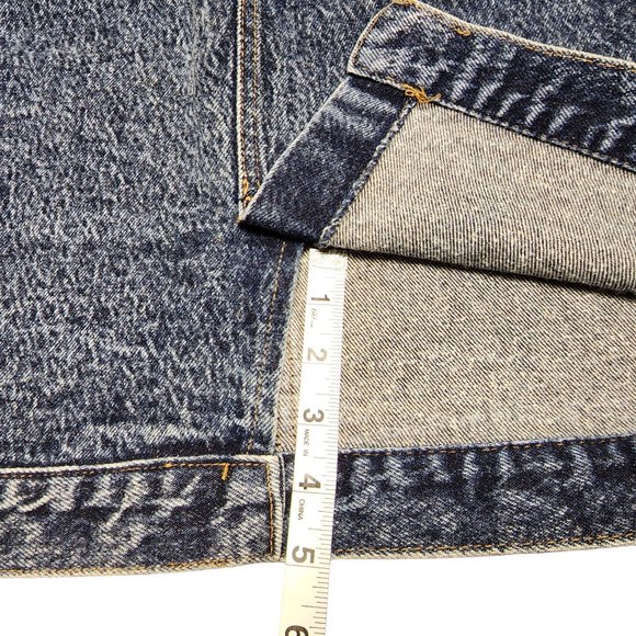 Vintage Lee Acid Washed Denim‎ Skirt - Size 11 - Made in the U.S.A - Picture 3 of 11